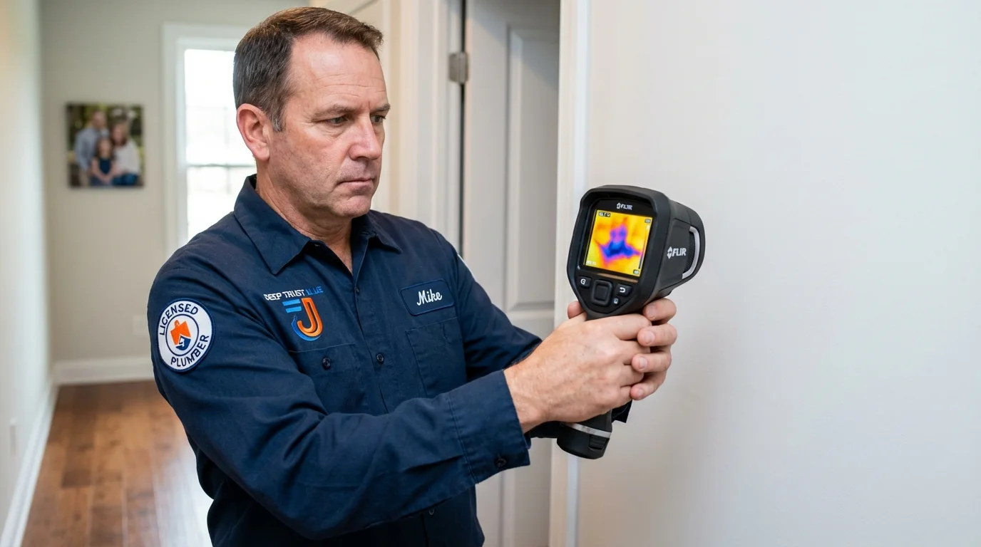 Thermal imaging leak detection by Johns Plumbing LLC in Deer Park